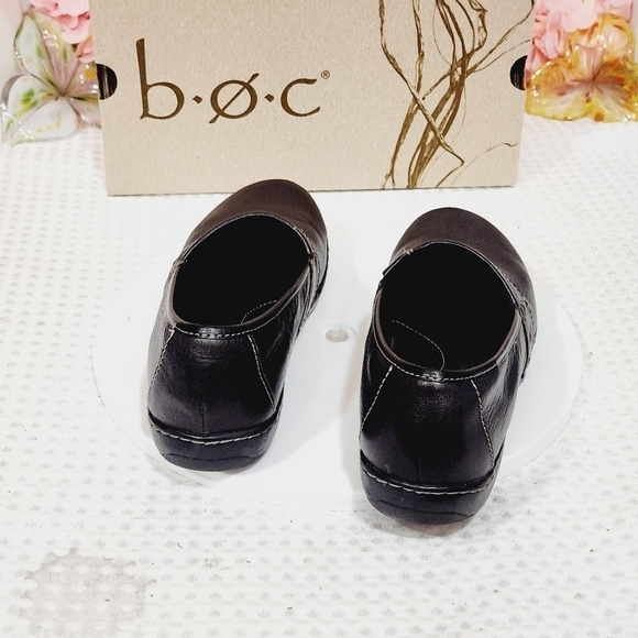 Womens B.O.C. Born Concept Howell Comfort Slip On Flats Black Leather Sz 9.5 - Picture 3 of 11